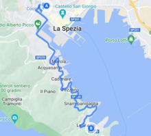 Come trovarci: da stazione di La Spezia